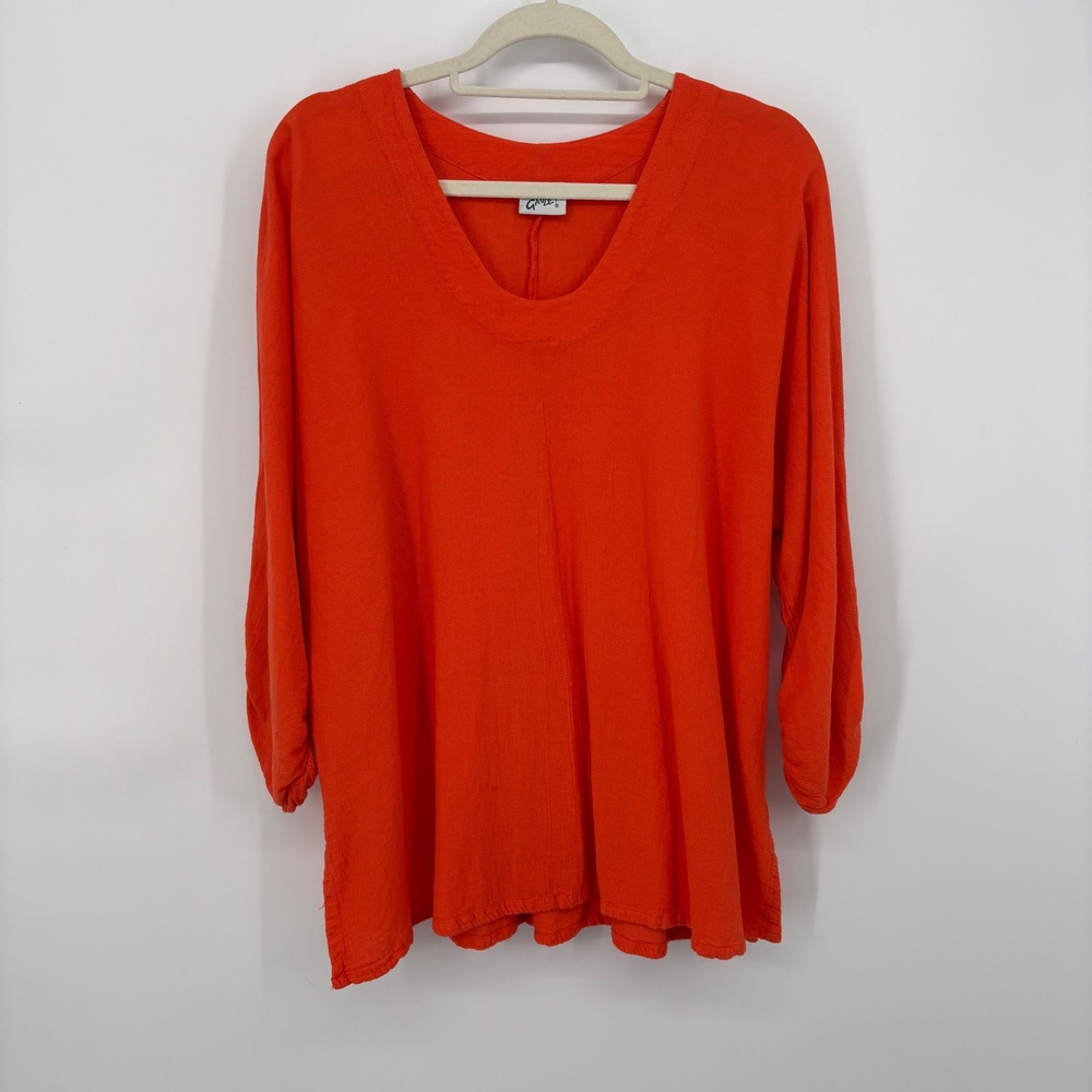 Oh My Gauze Lana Top Orange Size 3 XXL